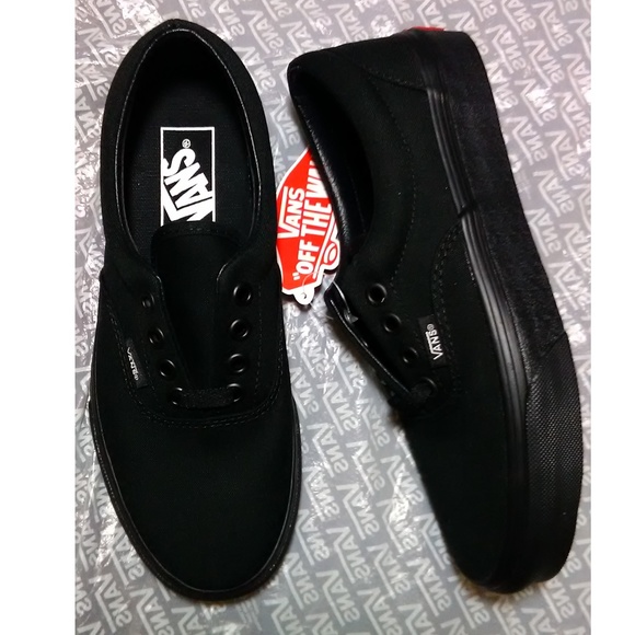 vans era black womens